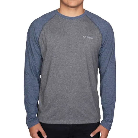 NWT Columbia Men’s Long Sleeve Raglan Tee - Picture 1 of 7